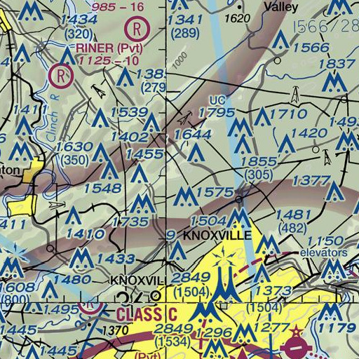 FAA VFR chart of Big Spring, TN