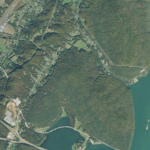 Aerial imagery of Cedar Mountain, TN