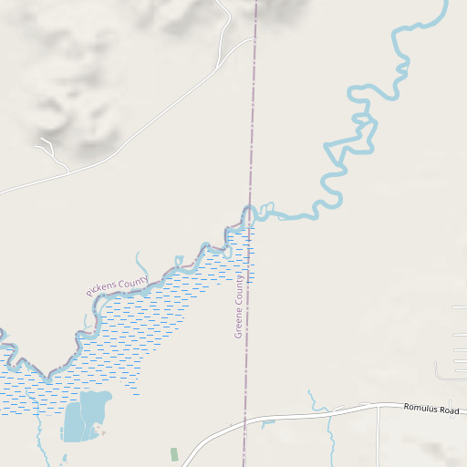 OpenStreetMap map of Turkey Creek, AL