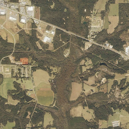 Aerial imagery of Walters Branch, AL