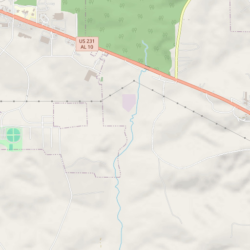 OpenStreetMap map of Walters Branch, AL