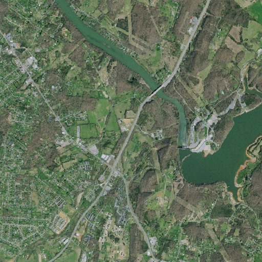 Aerial imagery of Hodge Branch, TN