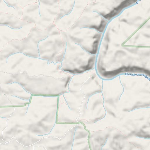 OpenStreetMap map of Honey Creek, TN