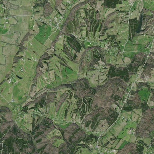 Aerial imagery of Kidwell Branch, TN