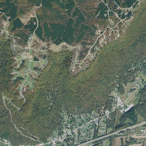 Aerial imagery of Kimball Point, TN