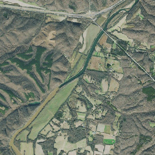 Aerial imagery of King Branch, TN