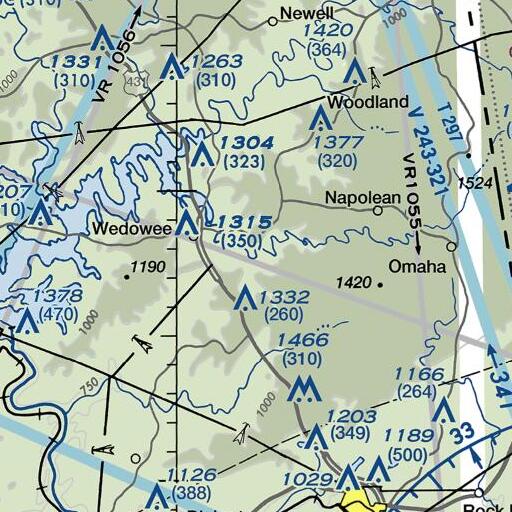 FAA VFR chart of Willingham Branch, AL