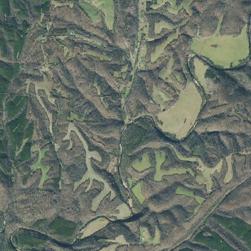 Aerial imagery of Long Branch, TN