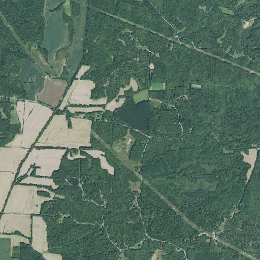 Aerial imagery of Moore Cemetery, TN