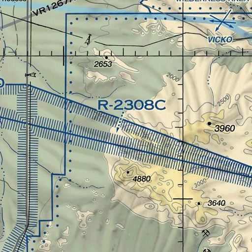 FAA VFR chart of Twin Spires, AZ