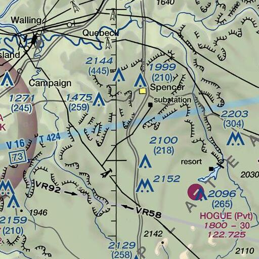 FAA VFR chart of Pine Grove School, TN