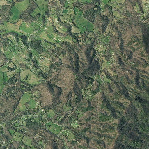 Aerial imagery of Piney Mountain, TN