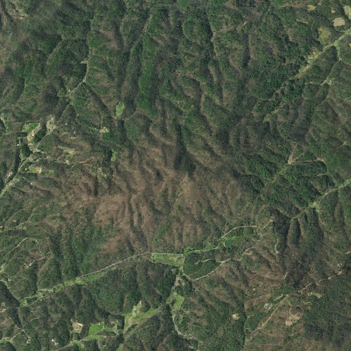 Aerial imagery of Raven Mountain, TN