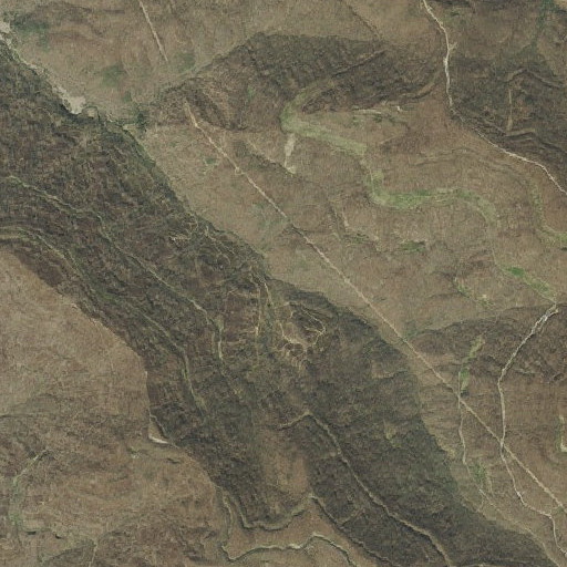 Aerial imagery of Roaring Creek, TN