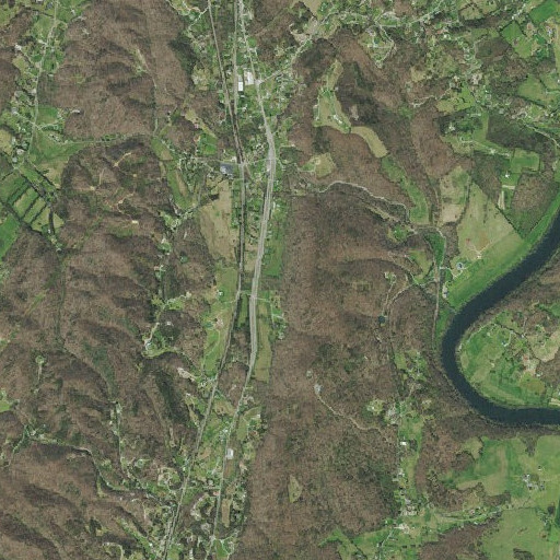 Aerial imagery of Doe Creek, TN