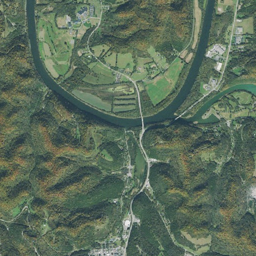 Aerial imagery of Doe Creek, TN