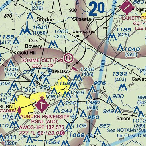 FAA VFR chart of Condy Dam, AL