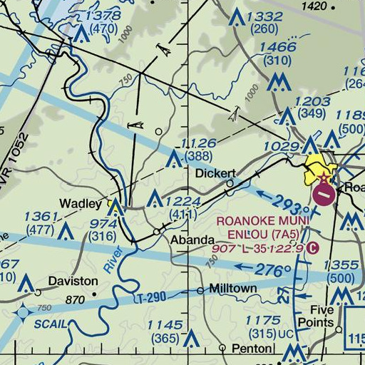 FAA VFR chart of Transco Dam, AL