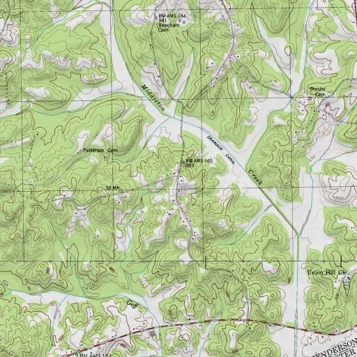 USGS 24K topo map of Sheppards Store (historical), TN