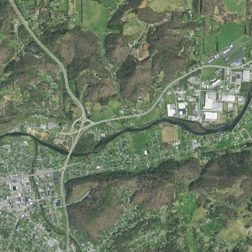Aerial imagery of Davis Branch, TN