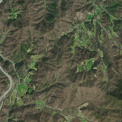 Aerial imagery of Grassy Knob, TN
