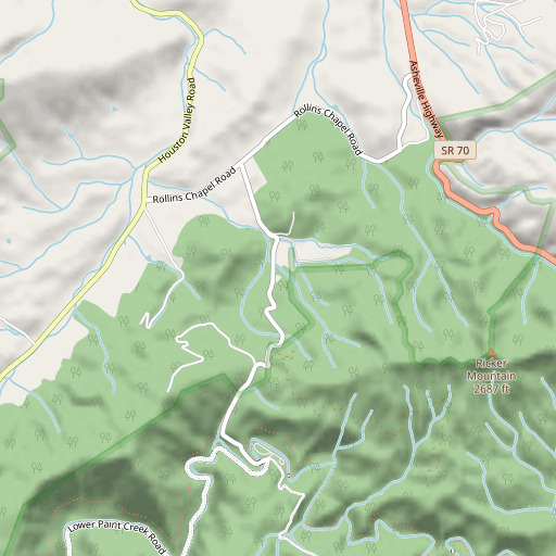 OpenStreetMap map of Haire Cemetery, TN