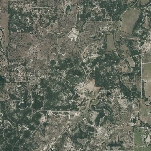 Aerial imagery of Bachelor Mountain, TX