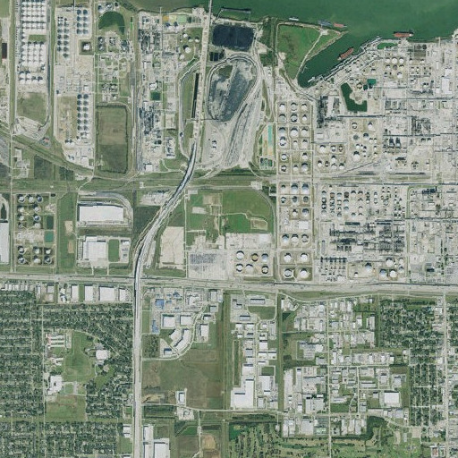Aerial imagery of Boggy Bayou, TX