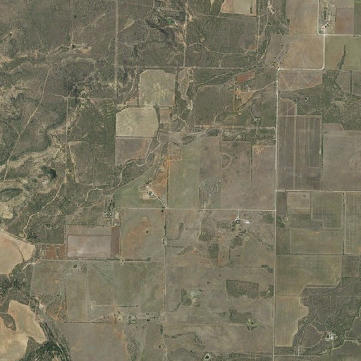 Aerial imagery of Burba Oil Field, TX