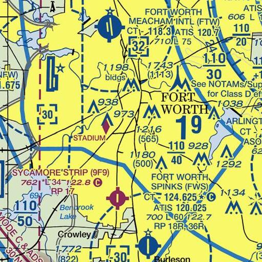 FAA VFR chart of Capps Park, TX