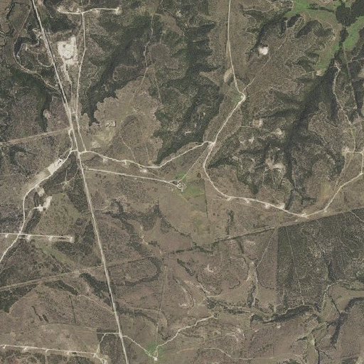 Aerial imagery of Double Heart Ranch, TX