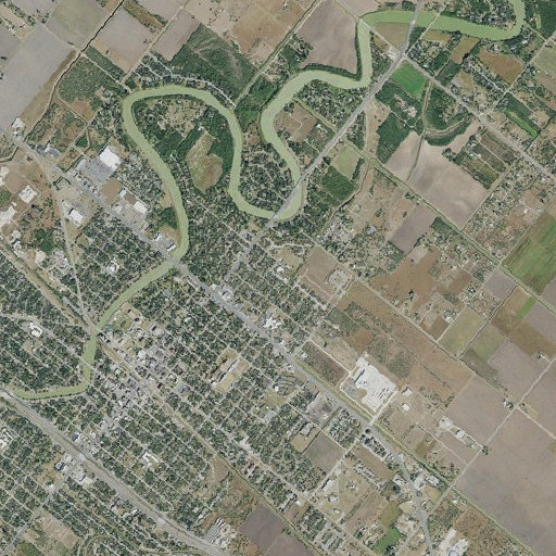 Aerial imagery of Downs School, TX