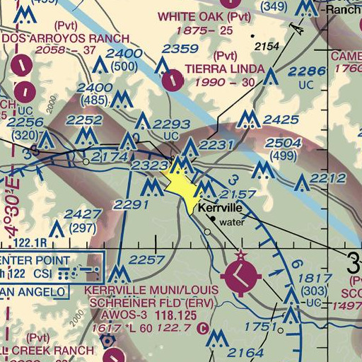 FAA VFR chart of Doyle School, TX