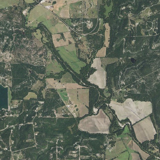 Aerial imagery of Dry Branch, TX