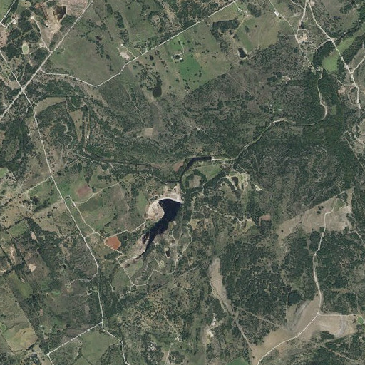 Aerial imagery of Dry Fork, TX