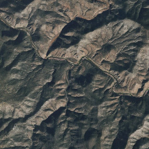 Aerial imagery of Warm Spring, AZ