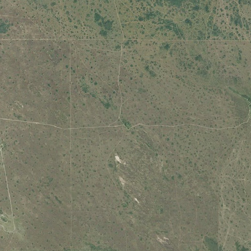Aerial imagery of El Jardin Windmill, TX