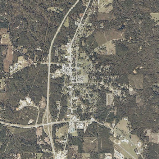 Aerial imagery of Clarke County High School, AL