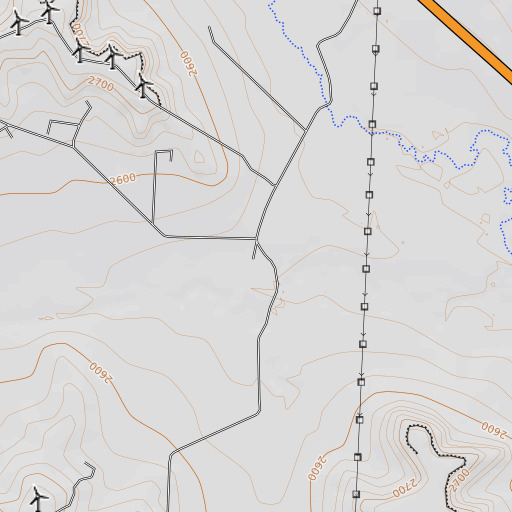 OpenTopoMap map of Foster Ranch, TX