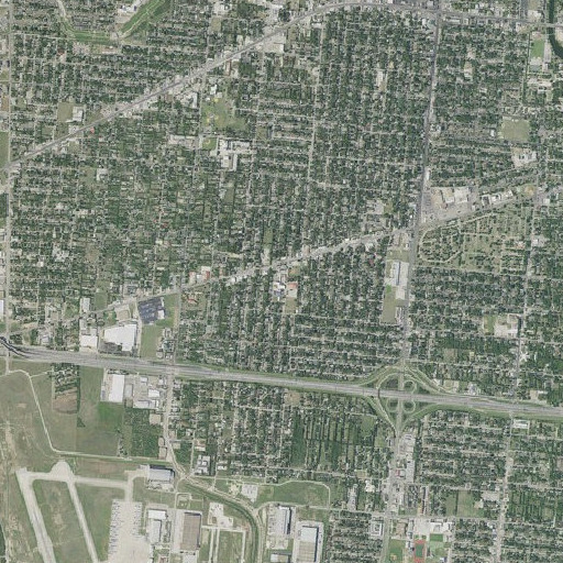 Aerial imagery of Gardendale School, TX