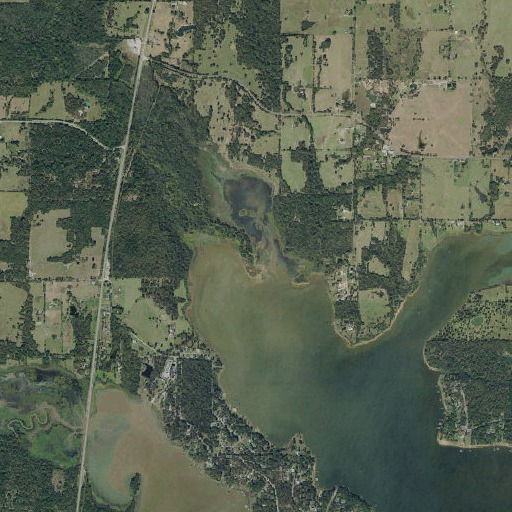 Aerial imagery of Gordon Branch, TX