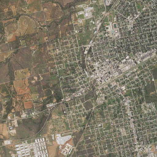 Aerial imagery of Gowen School, TX