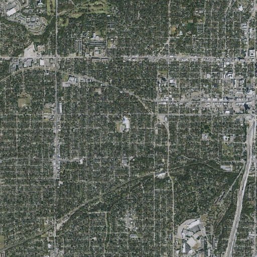 Aerial imagery of Gremer Junior High School, TX