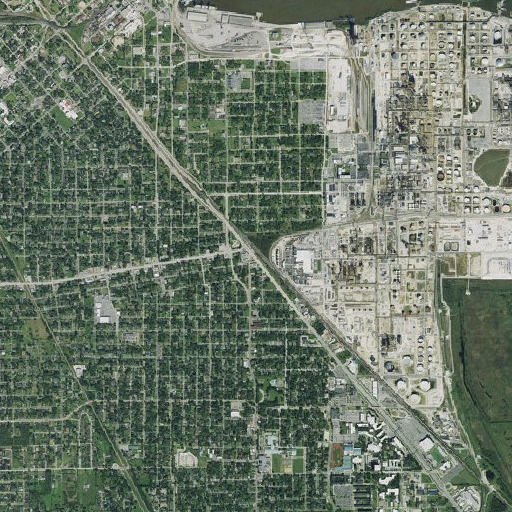 Aerial imagery of Higgins, TX