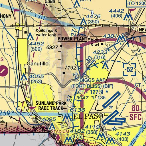 FAA VFR chart of Indian Spring, TX