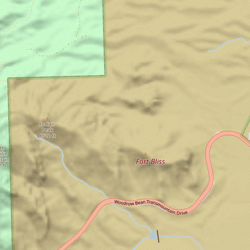 OpenStreetMap map of Indian Spring, TX