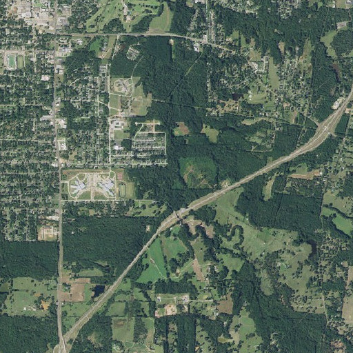 Aerial imagery of Law Creek, TX