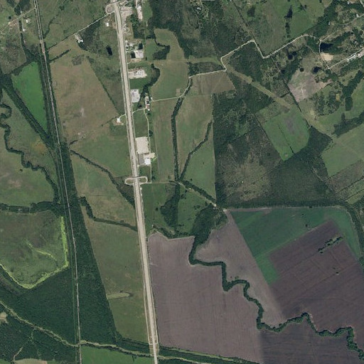 Aerial imagery of Lockheart Branch, TX