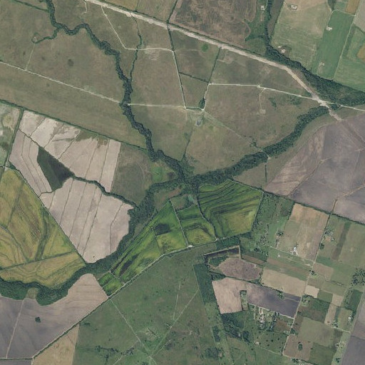 Aerial imagery of Lone Tree Creek, TX