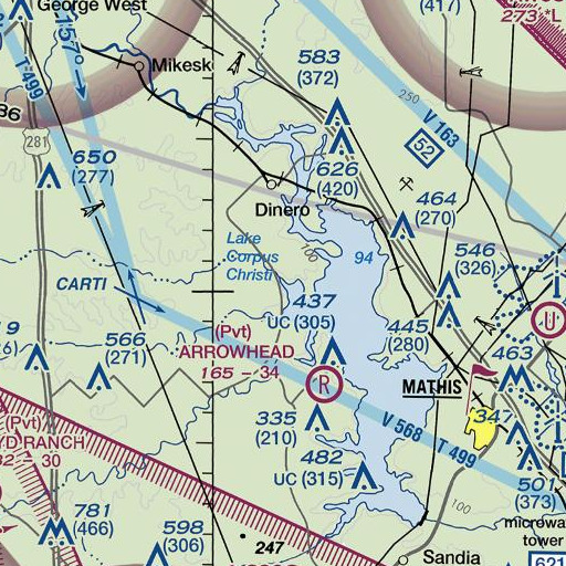 FAA VFR chart of Long Hollow, TX